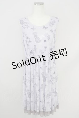 画像: axes femme POETIQUE /プリントチュールワンピース  ラベンダー T-24-06-11-019-AX-OP-AS-ZH