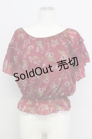 画像: axes femme / バックシャンエスパンディプルオーバー M エンジ T-24-06-13-008-AX-TO-SZ-ZT285