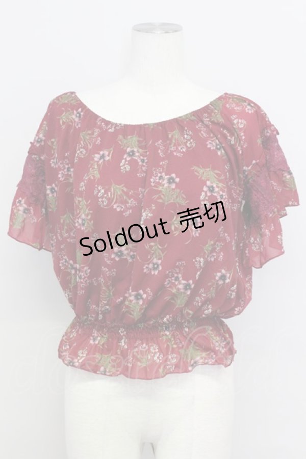 画像1: axes femme / バックシャンエスパンディプルオーバー M エンジ T-24-06-13-008-AX-TO-SZ-ZT285 (1)