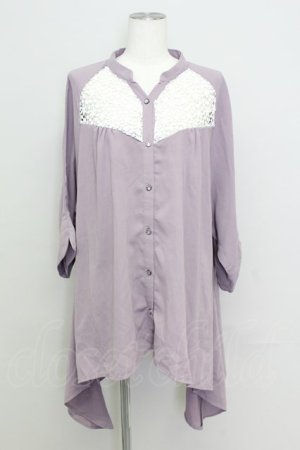 画像: axes femme / イレヘムシャツチュニック M パープル T-24-06-13-010-AX-TO-SZ-ZT285