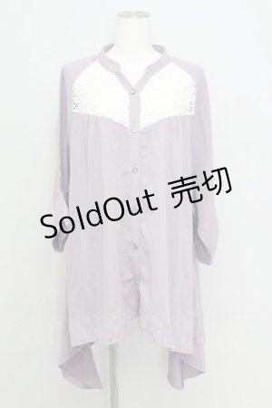 画像: axes femme / イレヘムシャツチュニック M パープル T-24-06-13-010-AX-TO-SZ-ZT285