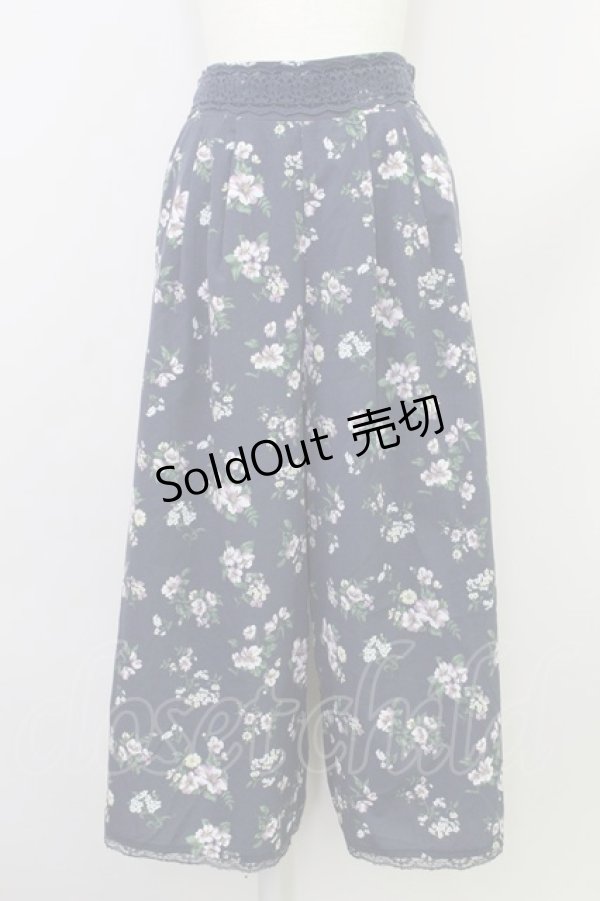 画像1: axes femme / ゆったりシルエットスカウチョ M 紺 T-24-06-24-039-AX-PA-SZ-ZT315 (1)