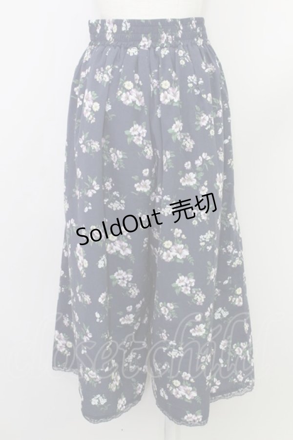 画像2: axes femme / ゆったりシルエットスカウチョ M 紺 T-24-06-24-039-AX-PA-SZ-ZT315 (2)