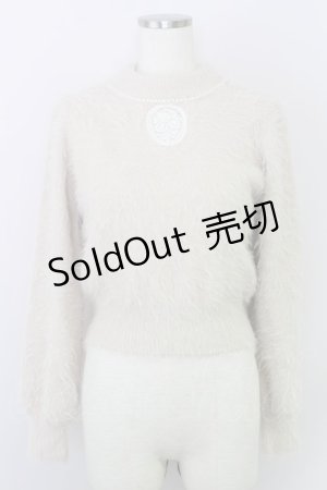 画像: F&A(F i.n.t) / カメオレースシャギーニット F ライトベージュ T-24-07-04-004-CA-TO-SZ-ZT101