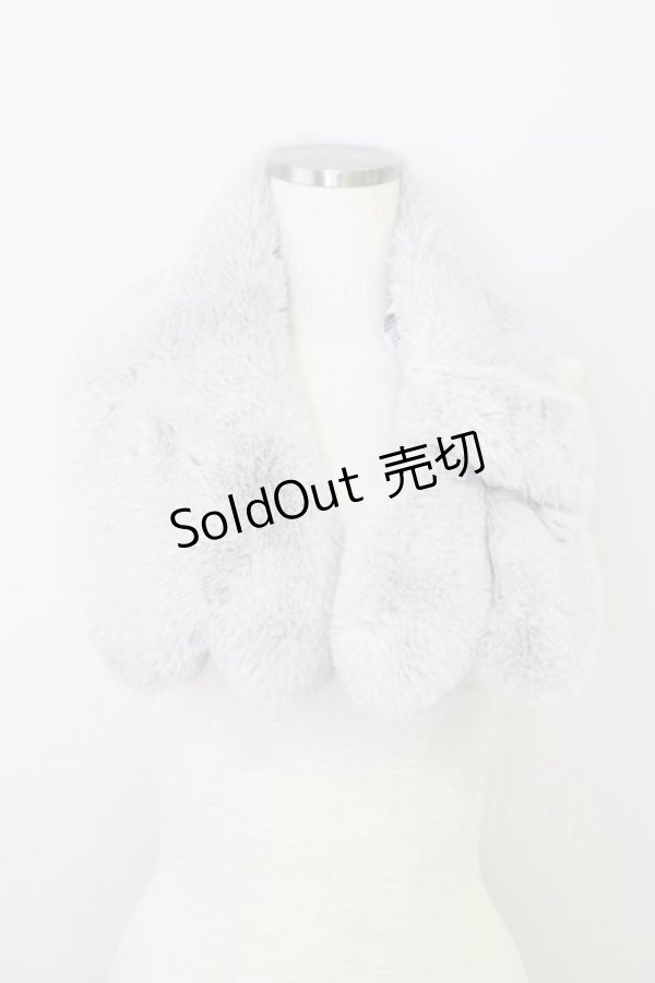 画像2: Fi.n.t / G リボンファーマフラー グレー T-24-07-04-030-CA-ZA-AS-ZT386 (2)