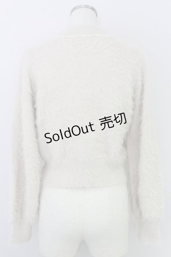 画像2: F&A(F i.n.t) / カメオレースシャギーニット F ライトベージュ T-24-07-04-004-CA-TO-SZ-ZT101 (2)