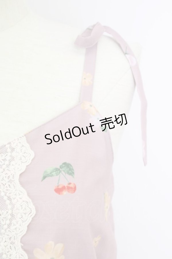 画像4: axes femme / ミックスフルーツ柄ワンピース M ピンク T-24-07-11-024-AX-OP-SZ-ZT311 (4)