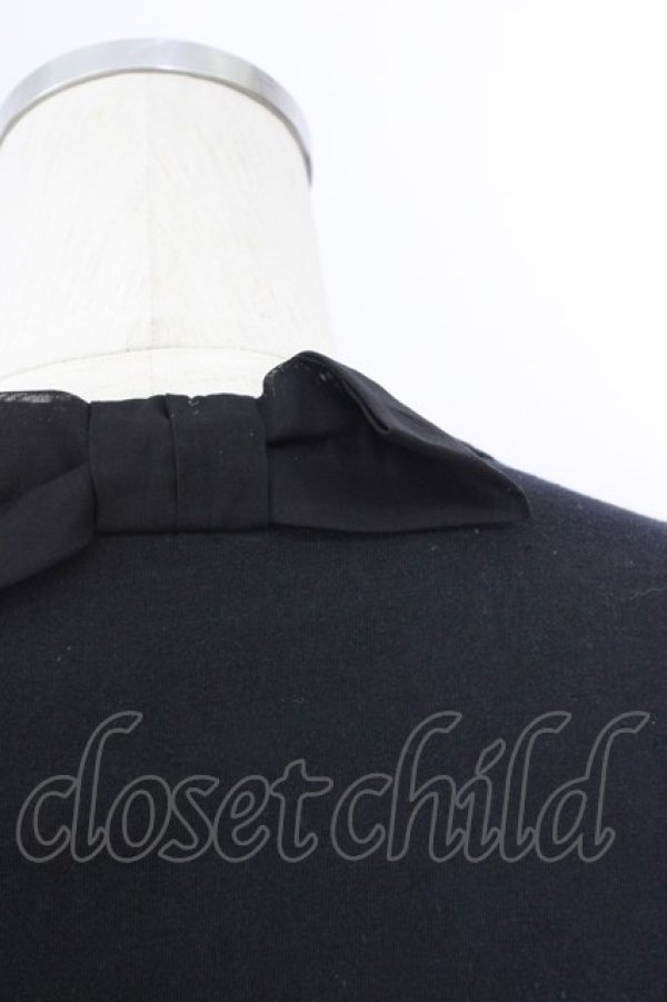 画像3: Jane Marple / オーガンジースリーブのTシャツ M 黒 T-24-07-11-014-JM-TO-SZ-ZT320 (3)