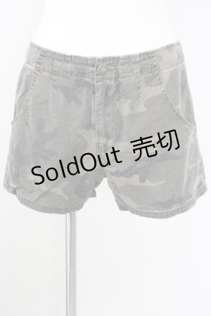 画像: Candy Stripper / カモフラショートパンツ  グリーン T-24-08-02-025-PU-CO-AS-ZT337
