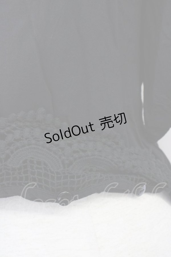 画像4: Fi.n.t / フロントZIP裾レースブルゾン  黒 T-24-08-02-017-CA-TO-HD-ZT337 (4)