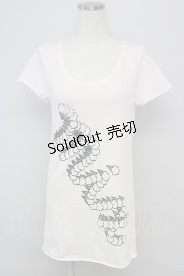 画像1: Candy Stripper / アイスクリームプリントTシャツ  ピンク T-24-08-09-006-PU-TO-SZ-ZT316 (1)