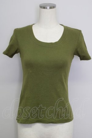 画像: ALGONQUINS / 袖刺繍入トップス  カーキ T-24-08-09-013-AL-TO-SZ-ZT316