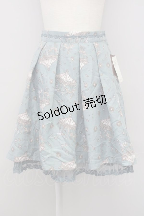 画像1: axes femme / メリーゴーランドスカート  グリーン T-24-08-14-020-AX-SK-AS-ZT069 (1)
