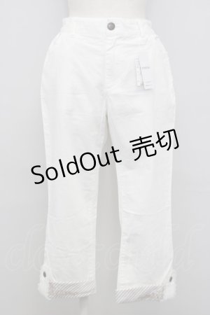 画像: axes femme / パンツ  白 T-24-08-19-003-AX-PA-AS-ZT381