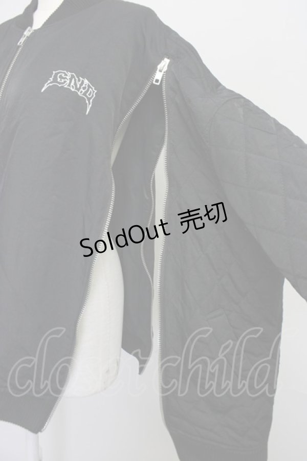 画像5: Candy Stripper / 切替ブルゾン  黒ｘグリーン T-24-08-20-001-PU-JA-AS-ZT176 (5)