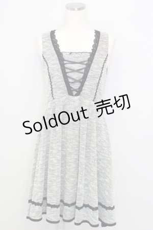 画像: axes femme / レースUPサーキュラーチュニ M 黒 T-24-08-24-035-AX-OP-SZ-ZT162