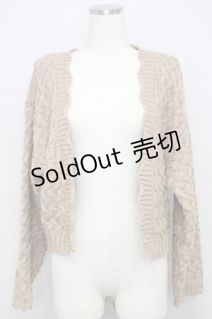 画像: F i.n.t / パイ編みローゲージニットカーディガン F 茶 T-24-09-18-013-CA-TO-SZ-ZT369