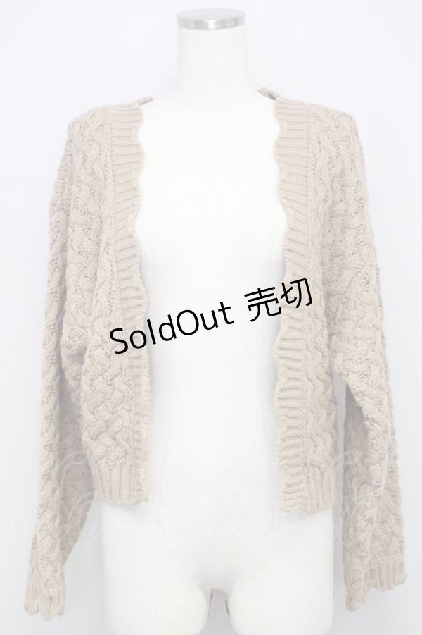 画像1: F i.n.t / パイ編みローゲージニットカーディガン F 茶 T-24-09-18-013-CA-TO-SZ-ZT369 (1)