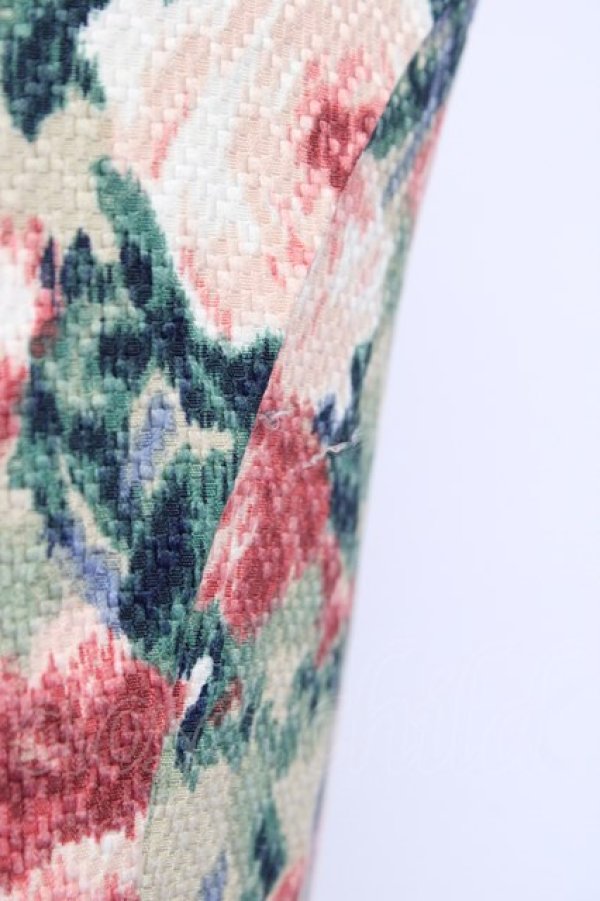 画像3: an another angelus / フラワーノースリーブワンピース  ピンクＸグリーン T-24-10-31-035-CA-OP-HD-ZT107 (3)