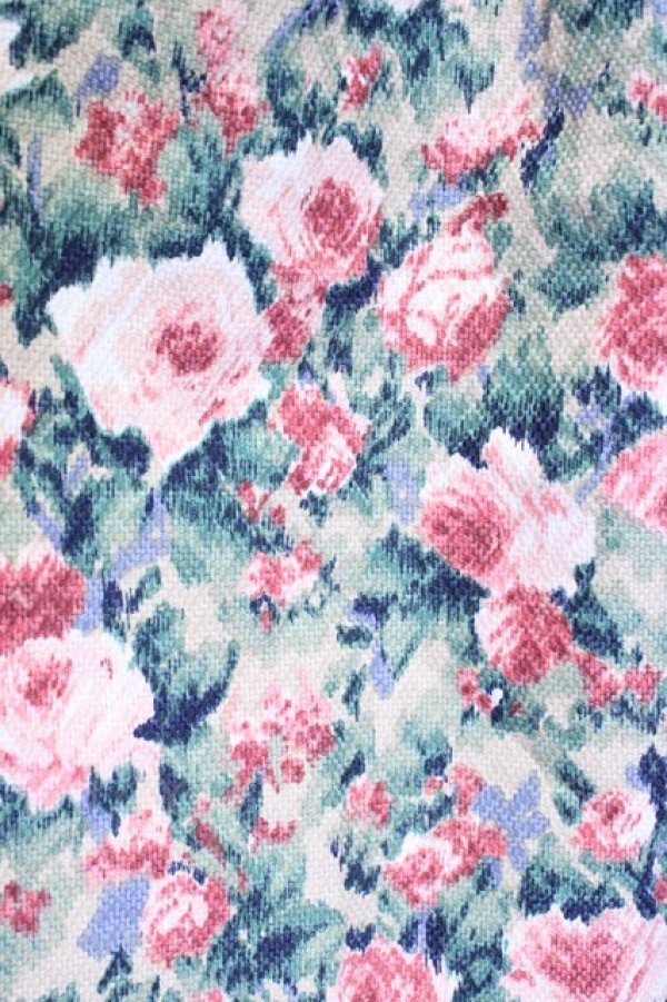 画像6: an another angelus / フラワーノースリーブワンピース  ピンクＸグリーン T-24-10-31-035-CA-OP-HD-ZT107 (6)