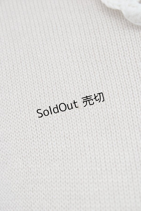 画像5: F&A / ニット編み襟トップス  アイボリー T-24-10-31-015-LO-TO-HD-ZT281 (5)