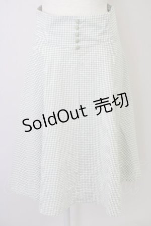 画像: 【SALE】an another angelus / ギンガムチェックスカート  グリーンＸ白チェック T-24-11-03-018-CA-SK-HD-ZT163