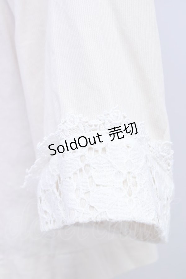 画像3: 【SALE】an another angelus / レース襟半袖ジャケット  アイボリーＸ白 T-24-11-07-027-CA-JA-HD-ZT144 (3)
