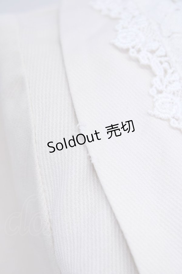 画像5: 【SALE】an another angelus / レース襟半袖ジャケット  アイボリーＸ白 T-24-11-07-027-CA-JA-HD-ZT144 (5)