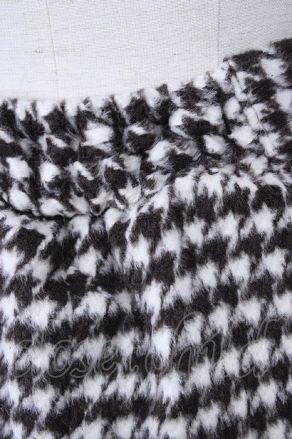 画像3: an another angelus / 千鳥柄ラップ風デザインスカート  ブラウンＸ白チェック T-24-11-07-056-CA-SK-HD-ZT143 (3)