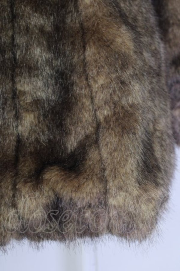 画像3: an another angelus / ローズボタンフェイクファーコート  ブラウン T-24-11-07-059-CA-CO-HD-ZT-C052 (3)