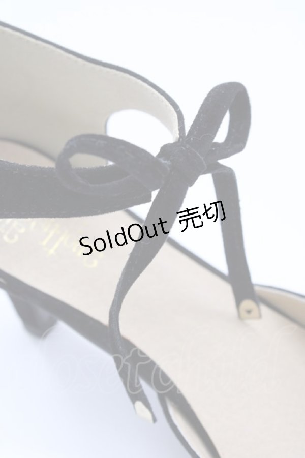 画像7: an another angelus / リボンセパレートパンプス L 黒 T-24-11-07-067-CA-SH-HD-ZT-K002 (7)