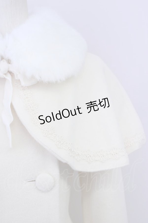 画像4: Mary Magdalene / COAT ケープ付きミディコート  オフ T-24-11-13-016-CL-CO-UT-ZT (4)