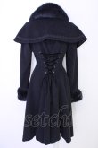 画像2: Mary Magdalene / COAT ケープ付きミディコート  黒 T-24-11-13-004-CL-CO-AS-ZT (2)