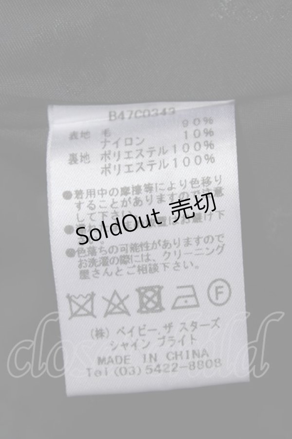 画像9: BABY,THE STARS SHINE BRIGHT / 小公女コート  黒ｘ白 T-24-11-13-006-BA-TO-AS-ZT (9)