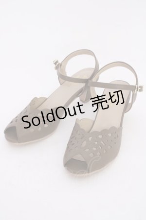 画像: an another angelus / レースカットワークサンダル Ｌ ブラウン T-24-11-18-014-CA-SH-HD-ZT-K005