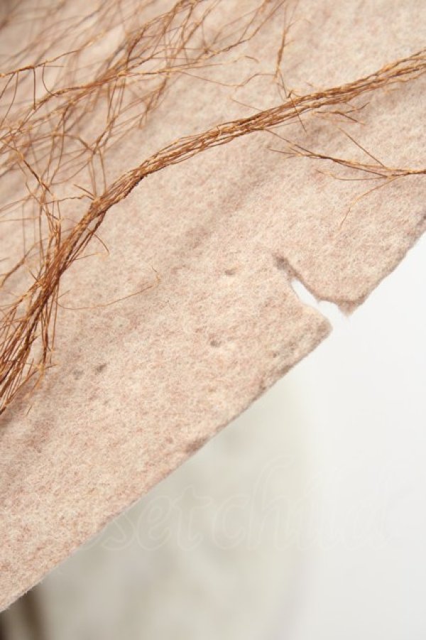 画像6: an another angelus / リボンチュール重ね大ぶりハット  ピンクＸブラウン T-24-12-03-024-CA-AC-SA-ZT-K007 (6)