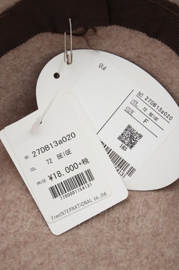 画像9: an another angelus / リボンチュール重ね大ぶりハット  ピンクＸブラウン T-24-12-03-024-CA-AC-SA-ZT-K007 (9)