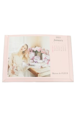 画像: Maison de FLEUR / 2021年カレンダー  ピンク T-24-12-09-066-LO-ZA-HD-ZT150