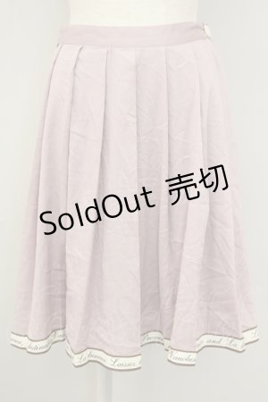 画像: 【SALE】an another angelus / 裾メッセージリボンスカート  ピンク T-24-12-12-009-CA-SK-HD-ZT086