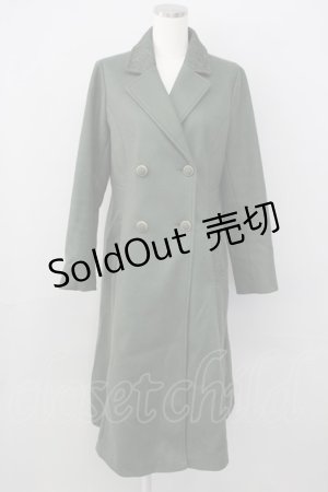 画像: axes femme / クラシックロングコート L グリーン T-24-12-14-012-AX-CO-SZ-ZT-C049