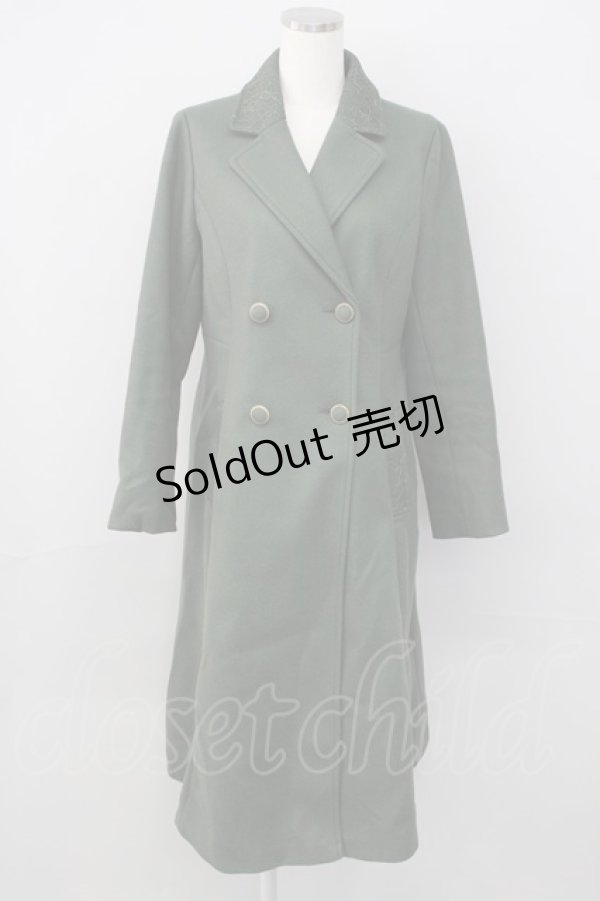 画像1: axes femme / クラシックロングコート L グリーン T-24-12-14-012-AX-CO-SZ-ZT-C049 (1)