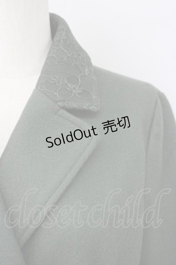 画像2: axes femme / クラシックロングコート L グリーン T-24-12-14-012-AX-CO-SZ-ZT-C049 (2)