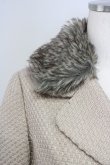 画像3: axes femme / ファーティペットコート  ベージュ T-24-12-15-002-AX-CO-AS-ZT-C050 (3)