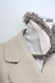 画像4: axes femme / ファーティペットコート  ベージュ T-24-12-15-002-AX-CO-AS-ZT-C050 (4)