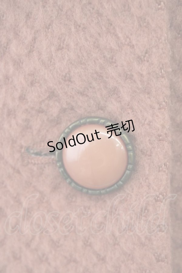 画像5: axes femme / 首元リボン裾レースコート M オレンジ T-24-12-16-007-AX-CO-SZ-ZT-C048 (5)