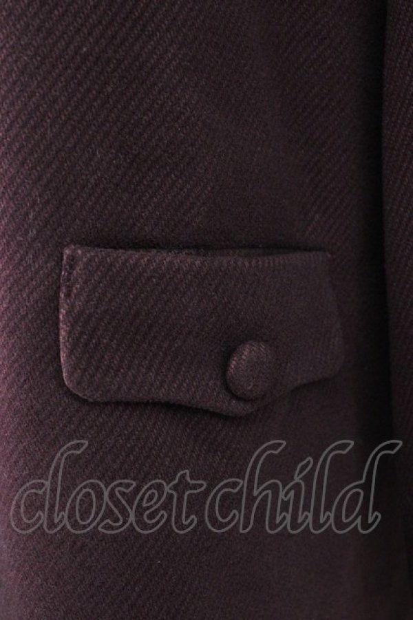 画像4: F i.n.t / ロングコート F ボルドー T-24-12-16-010-CA-CO-SZ-ZT-C058 (4)