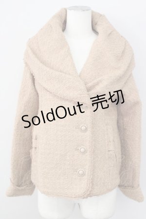 画像: axes femme / BIG衿ショートコート M キャメル T-24-12-26-020-AX-CO-SZ-ZT-C051
