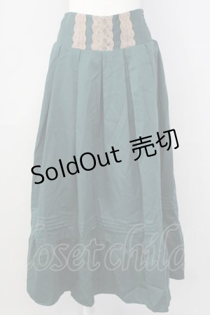 画像: 【SALE】axes femme / ウエストレースデザインスカート M グリーン T-24-12-26-026-AX-SK-SZ-ZT392