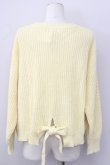 画像2: axes femme / バックリボンニットカーデ M イエロー T-24-12-26-001-AX-TO-SZ-ZT368 (2)