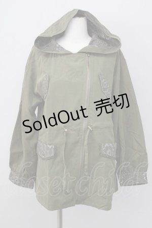 画像: axes femme / ライダースマウンテンパーカー M カーキ T-24-12-26-007-AX-TO-SZ-ZT367